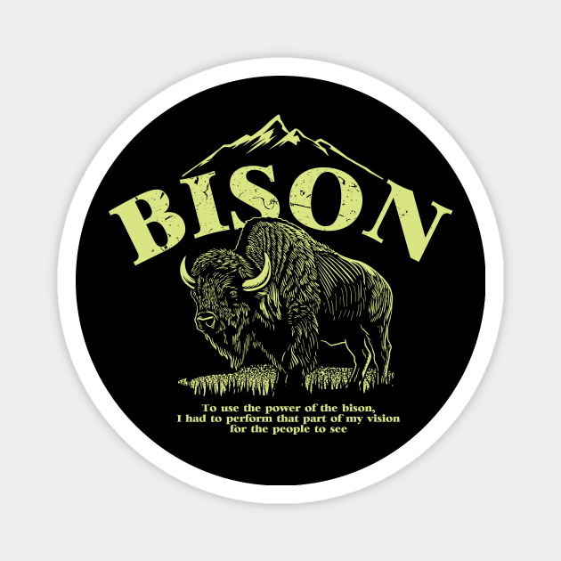 BISON quotes Magnet by Gientescape